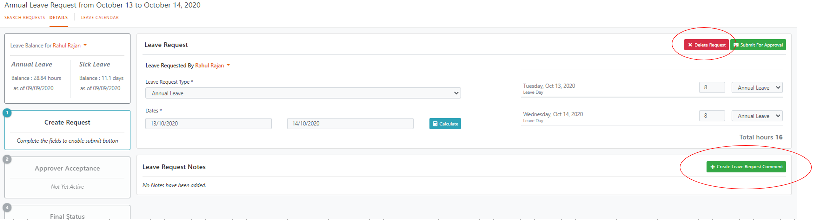 Leave Request Workflow Example Tims Help